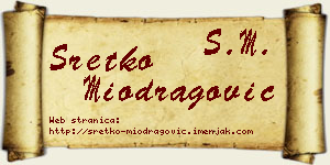Sretko Miodragović vizit kartica